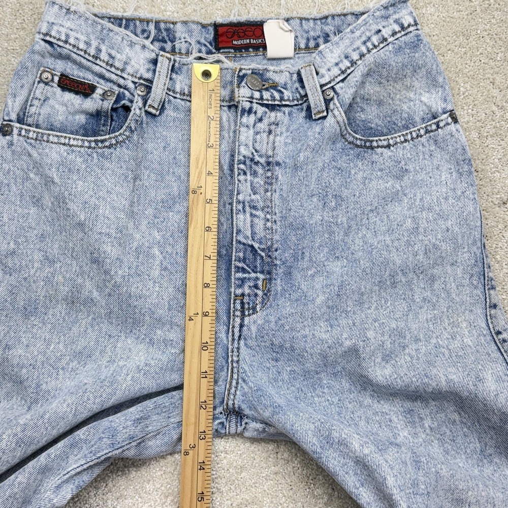 Vintage Sasson Modern Basics Jeans‎ Womens 12 Blue Acid Wash High Rise Mom 90s - Picture 12 of 15